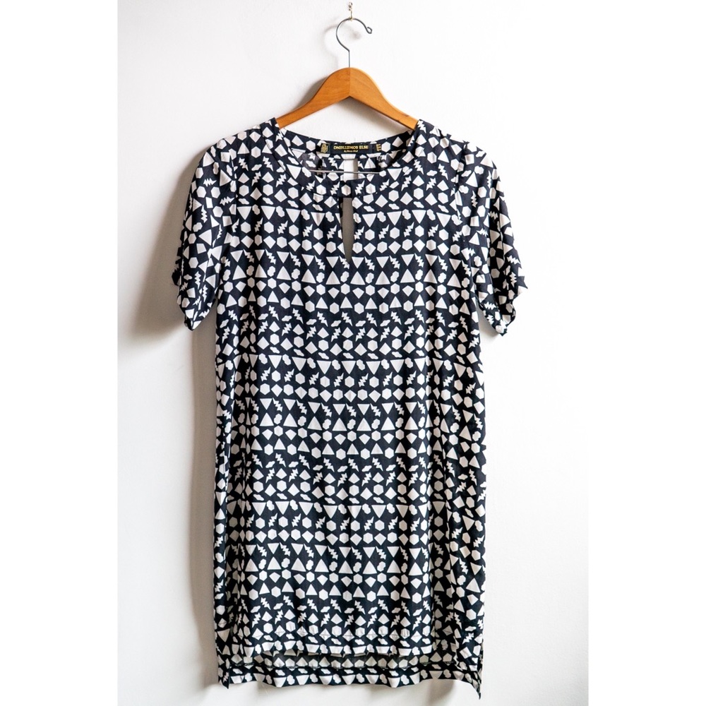 ⚡️ Geometric Print Asymmetric Dress